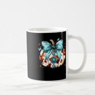 Howdy Fall Western Coquette Bow Pumpkin Halloween Coffee Mug