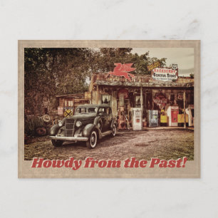 Howdy from the Past! Postcard