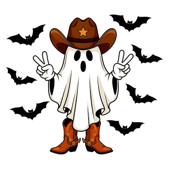Howdy Ghost Cowboy T-Shirt (Creator Uploaded)