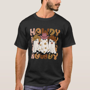 Howdy Ghost Halloween Rodeo Western Howdy Cowboy C T-Shirt