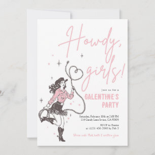 Howdy Girls Galentine’s Party Invitation