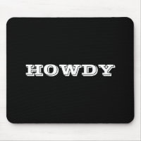 "Howdy" Greeting or Name, Black