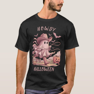 Howdy Halloween Cowboy Ghost Lasso T-Shirt