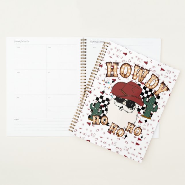 Howdy Ho Ho Santa Planner (Display)