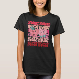 Howdy Honey Valentine's Day Cowgirl Preppy Matchin T-Shirt