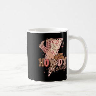Howdy Honey Western Valentine Country Retro Groovy Coffee Mug