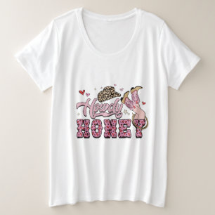 Howdy Honey Womens  Plus Size T-Shirt