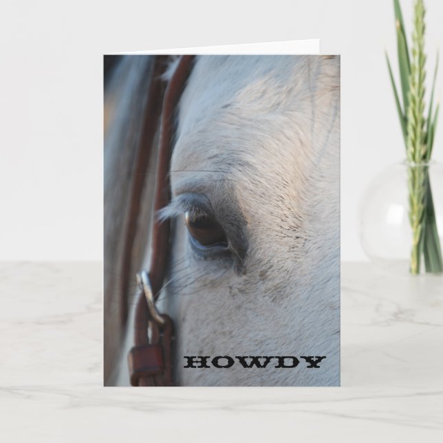 Howdy Horse Greeting Card (Front)
