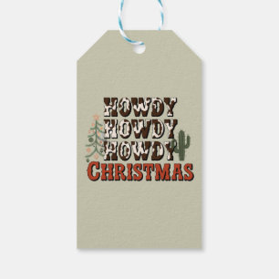 Howdy Howdy Howdy Christmas Family Xmas Party Gift Tags