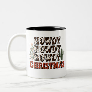 Howdy Howdy Howdy Christmas Family Xmas Party Gift Two-Tone Coffee Mug