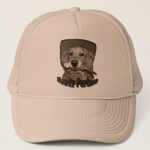 Howdy Pardner Golden Retriever Cowboy Trucker Hat