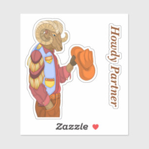 Howdy Partner Cowboy Animal