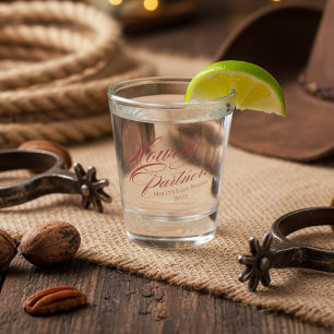 Howdy Partner Western Bachelorette Shot Glass