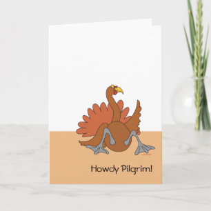 Howdy Pilgrim Holiday Card