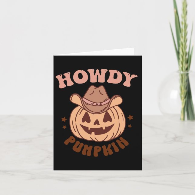 Howdy Pumpkin  Card (Front)