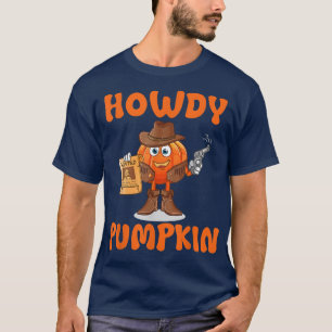 Howdy Pumpkin Rodeo Western Country Cowboy Cowgirl T-Shirt