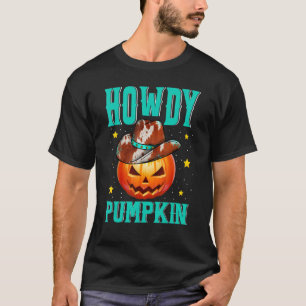 Howdy Pumpkin Rodeo Western Country Fall Southern  T-Shirt