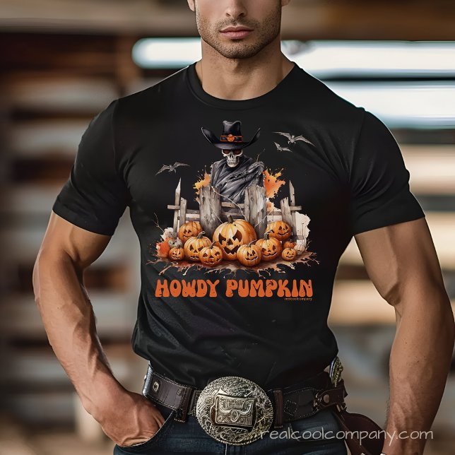 Howdy Pumpkin Spooky Cowboy Western Tee (Creator Uploaded)