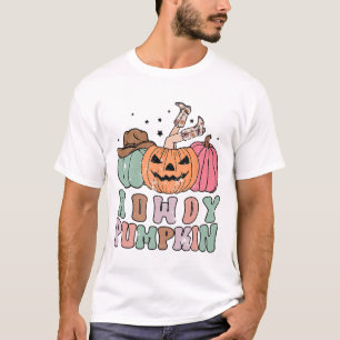 Howdy Pumpkin Western Fall Rodeo Halloween  T-Shirt