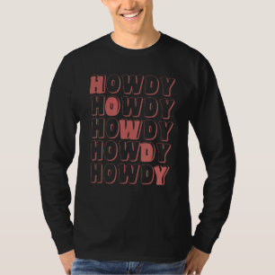 Howdy Rodeo Retro Western Graphic T-Shirt