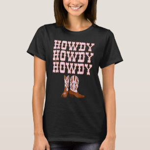 Howdy Rodeo Western Country Southern Cowgirl Tee