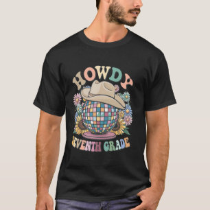 Howdy Seventh Grade Cowgirl Western 7th Grade Back T-Shirt