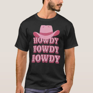 Howdy Southern Western Girl Country Rodeo Cowgirl T-Shirt