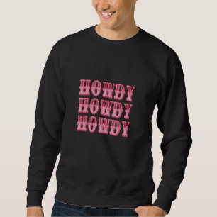 Howdy Space Cowgirl Vintage White Howdy Western Co Sweatshirt