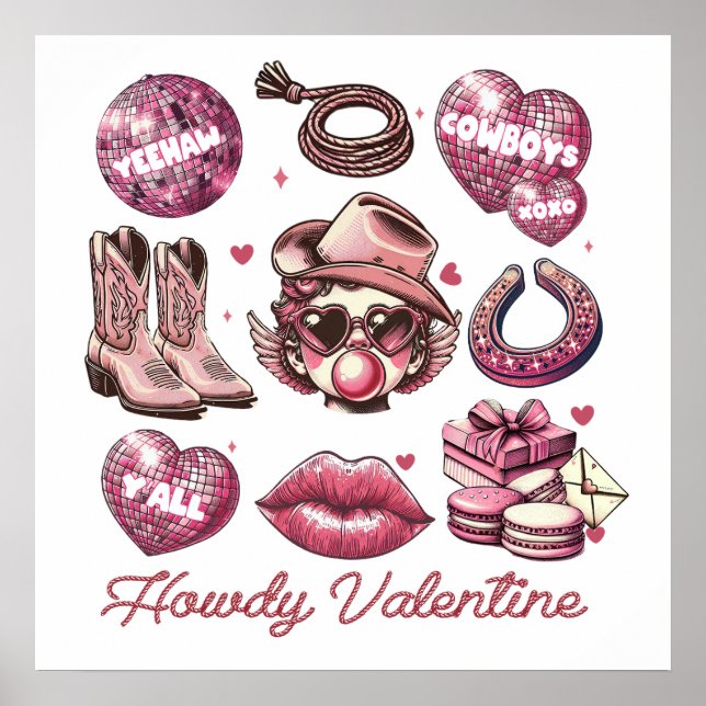 Howdy Valentine Poster (Front)