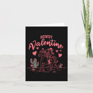 Howdy Valentine Retro Valentine Howdy Cowboy Valen Card