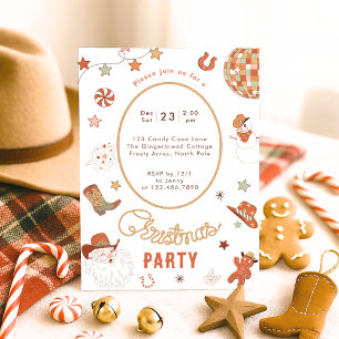 Howdy Western Christmas Party Invitation