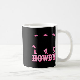 Howdy Western Skeleton Cowgirls Dancing Halloween Coffee Mug