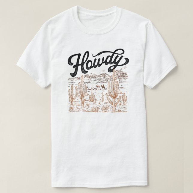 Howdy Western T-Shirt (Design Front)