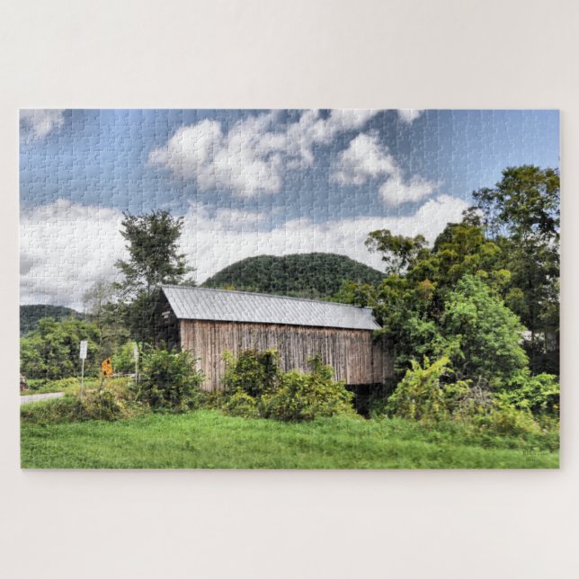 Howe Bridge 1879 Vermont -Puzzle Jigsaw Puzzle (Horizontal)