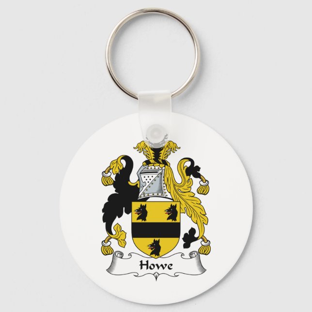 Howe Family Crest Key Ring (Front)