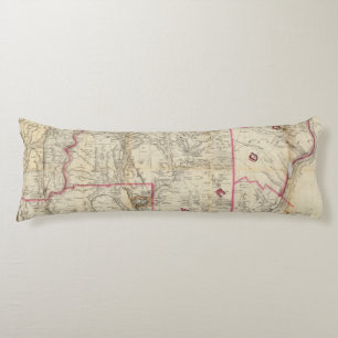 Howe's Map of The Oil District of Pennsylvania Body Cushion