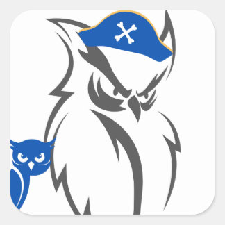 Howl and Pirate Square Sticker
