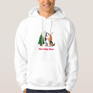 Howl-iday Cheer Beagle With A Christmas Tree Desig Hoodie