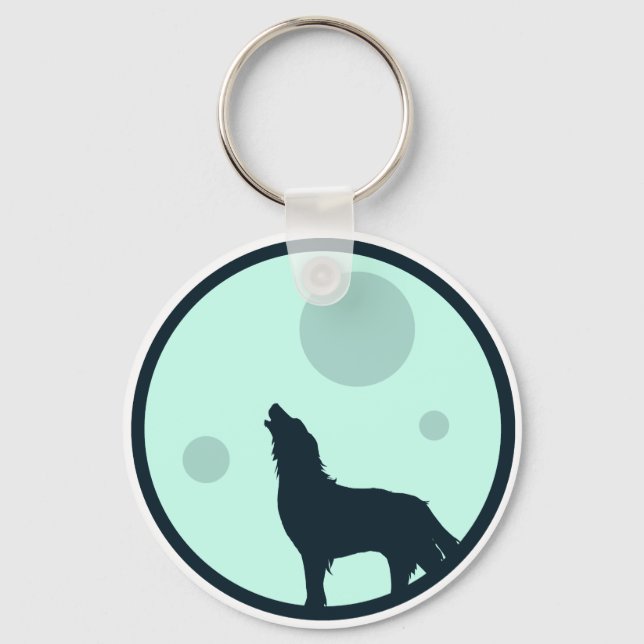 Howl to the Moon Key Ring (Front)