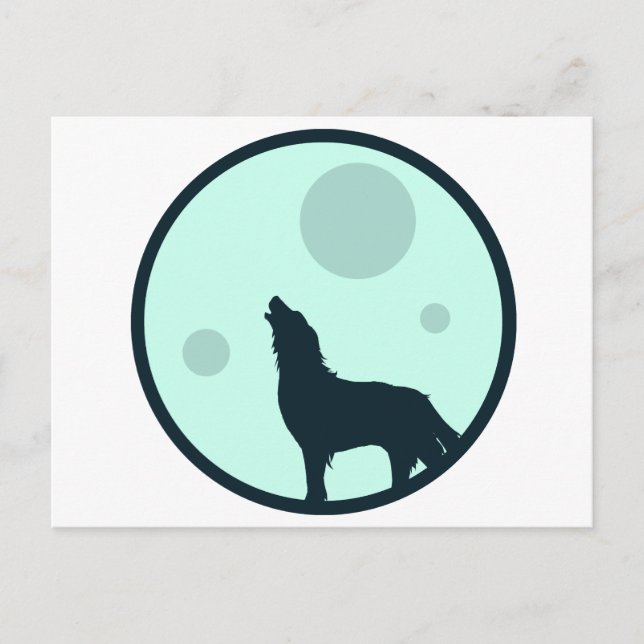 Howl to the Moon Postcard (Front)
