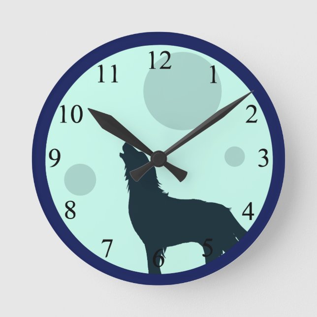 Howl To The Moon Round Clock (Front)