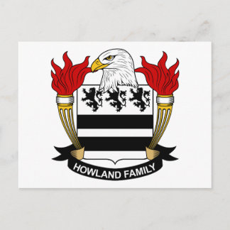 Howland Family Crest Postcard