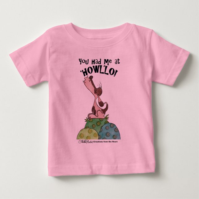 Howler Dog Baby T-Shirt (Front)