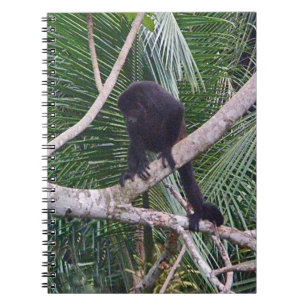 Howler Monkey and Baby Monkey in Costa Rica Jungle Notebook