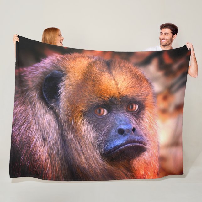 Howler Monkey  Fleece Blanket (In Situ)