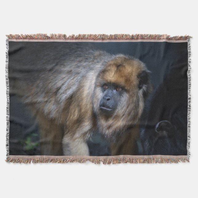 Howler Monkey Throw Blanket (Front)