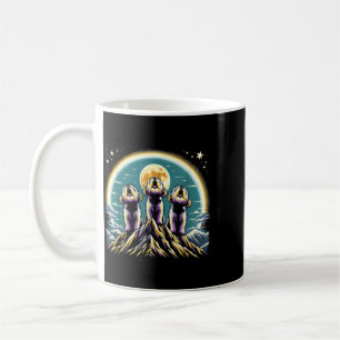 Howling At The Moon Morkie Dog Coffee Mug