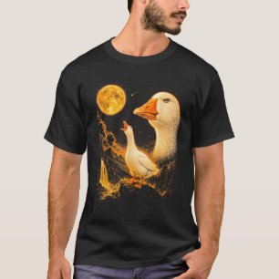 Howling At The Moon Silly Goose Meme 90s Animal T-Shirt