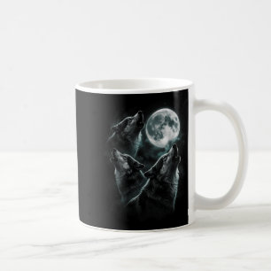 Howling at The Moon Wolf Pack Starry Wildlife Coffee Mug