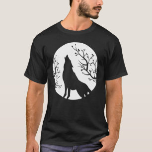 Howling At The Moon Wolves Goth Gothic Wolf 1 T-Shirt